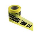 NASTRO SEGNALETICO GIALLO "TUBO GAS" 70 X 20 MTL. 200