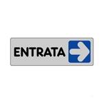 TARGHETTA ADESIVA 150 X 50 "ENTRATA DX"