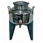 CONTENITORE OLIO INOX LT. 5 C/ RUBINETTO