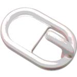 GANCIO ADESIVO PLASTICA OVALE PICCOLO