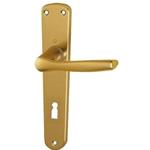 MANIGLIA ALLUMINIO ARGENTO C/PLACCA