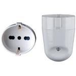 PRESA SCHUKO VOLANTE 2P+T 16A BIANCA