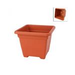 VASO QUADRATO PVC CM. 27 X 27 X 21H