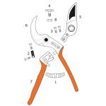 SET LAMA FORBICE POTARE UNIVERSALE "CASTELLARI"