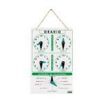 CARTELLO SEGNALETICO ORARI DI LAVORO IN ACRILICO