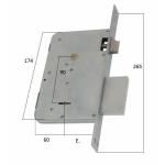 SERRATURA SAB 610 MM. 70