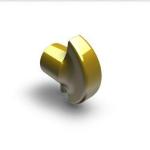 MEZZALUNA X CILINDRO C/CODOLO ORO LUCIDO