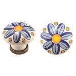 POMOLINO IN PORCELLANA TONDO FIORE BLU