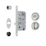 KIT SERRATURA SCRIGNO CROMO SAT. ROSETTA+BOTTONE B039345034 AGB