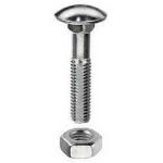 BULLONE T/TONDA UNI 5731 INOX A2 MM. 5 X 30 QUADRO SOTTO TESTA