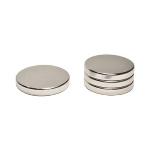 MAGNETE A DISCO TONDO S/FORO MM. 15 X 2 NICHELATO