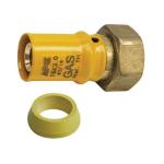 RACCORDO A PRESSARE GAS DIRITTO C/GIRELLO SEDE PIANA (AP 685) MM. 16 X 1/2" PER MULTISTRATO "APE"