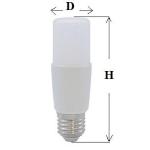 LAMPADA LED TUBOLARE DURALAMP 8W E27 230V 4000K LM. 830