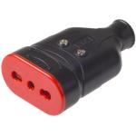 ROSI - PRESA VOLANTE BIVALENTE 2P+T 16A NERA