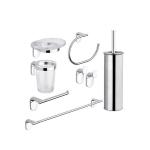 SET ACCESSORI BAGNO CROMATI KIT ZERO 8 PZ. METAFORM