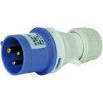 SPINA INDUSTRIALE DIRITTA IEC309 220V 32A 2P+T IP44 BLU