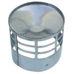 CANNA FUMARIA INOX MM. 80 - TERMINALE DI SCARICO PER STUFA A PELLET