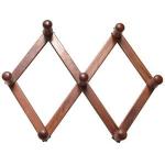 APPENDIABITO LEGNO ESTENDIBILE A 7 GANCI COL. NOCE