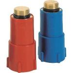 TAPPO PROVA IMPIANTI C/FILETTO OTTONE MM. 20 X 1/2" ROSSO