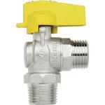 VALVOLA A FARFALLA M. M. AD ANGOLO 1/2" X GAS BUGATTI