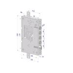 SERRATURA SECUREMME 250 S/CUORE DX INT. 28 D.M. (PORTE BLINDATE)