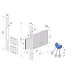 SERRATURA SECUREMME A INFIL. MM. 60 (3 CH. 4 GIRI) D.M.