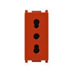 VIMAR PLANA - PRESA 2P+T 16A P17/11 ROSSA