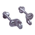 OCCHIOLO FISSO A SQUADRA ZINCATO C/BULLONE MM. 44 X 26