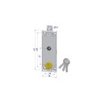 SERRATURA X BASCULANTE SECUREMME CILINDRO TONDO