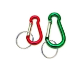 MOSCHETTONE ALLUMINIO A PERA C/ANELLO MM. 70