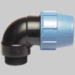 RACCORDO POLIETILENE PVC A GOMITO MASCHIO 20 X 1/2" UNIDELTA