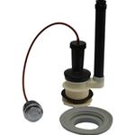 BATTERIA DI SCARICO MONOBLOCCO PVC C/PULSANTE ATT./BASSO