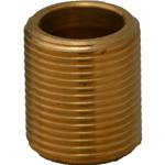 NIPLES TUTTO FILETTATO DA 3/4" OTTONE GIALLO